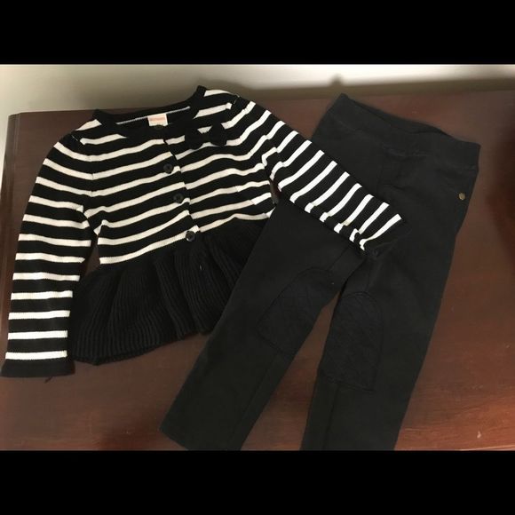Gymboree Other - 🌈🌈Gymboree pants and peplum knit sweater🌈🌈